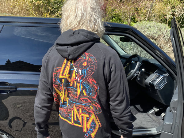 Def Leppard rock star ‘Leads’ the way with luxury Leppard Lyrics hoodie