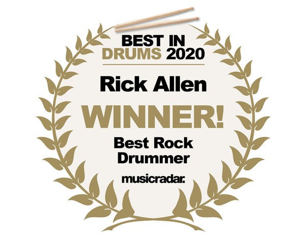 RICK ALLEN WINS MUSIC RADAR’S BEST ROCK DRUMMER OF THE YEAR