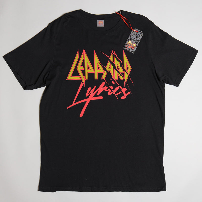 Leppard Lyrics - T-Shirt Men