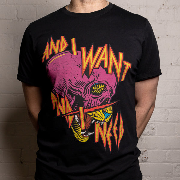 And I Want (Black) - T-Shirt Men